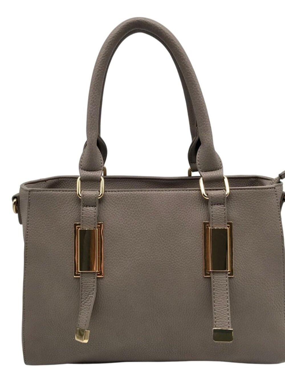 Miztique Gray Pebbled Satchel Bag